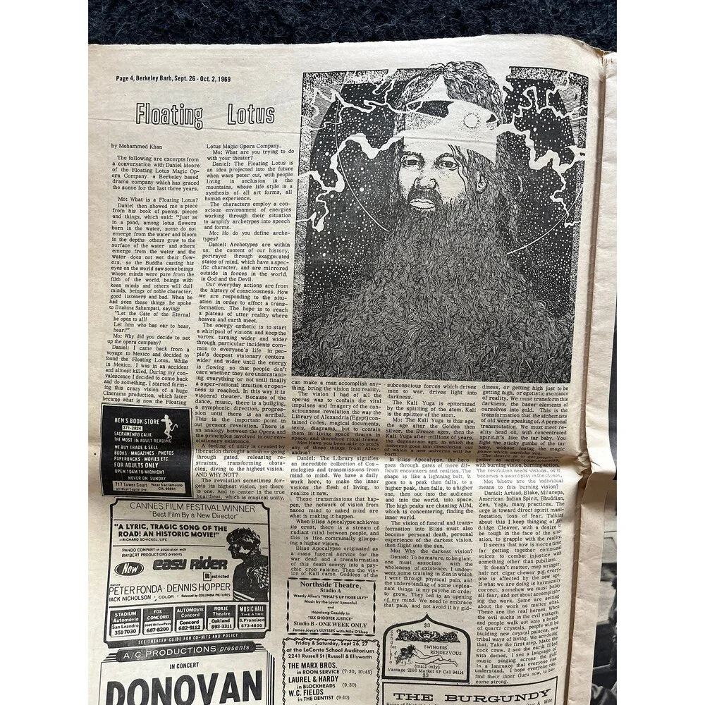 1970s Berkeley Barb Newspaper: Black Panther Party, CounterCulture Relic
